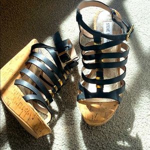 Steve Madden “Indyanna” cork wedges